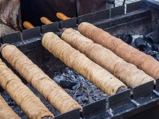 Baumstriezel auf dem Markt