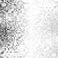 Abstract geometric background with gray circles. Halftone effect
