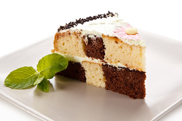 Chocolate cake with icing 