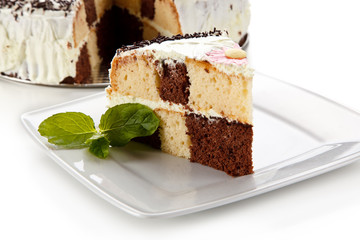 Chocolate cake with icing 