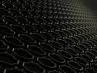 Car radiator grille close-up background texture