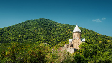 Fototapeta na wymiar Ananuri Castle with Church, Georgia