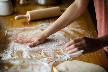 Fototapeta premium Making dumplings 