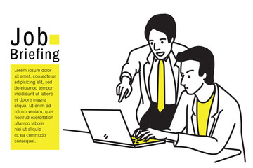 Brief job at workplace