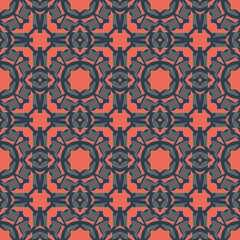 Pattern seamless texture vector background abstract geometric design.Modern fabric graphic textile white line backdrop decoration illustration.Print ornament black decor retro tile repeat element art.