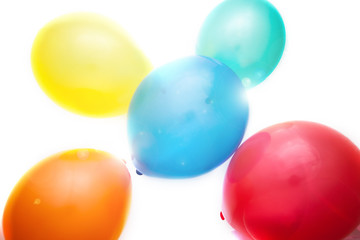 Fototapeta na wymiar Group of colorful balloons