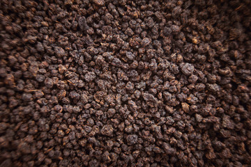 Black tea, granules