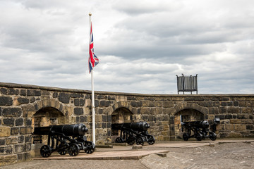 Half Moon Battery cannons in Edinburgh Castle