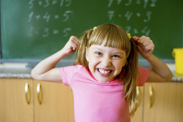 Girl at school