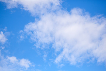 Sky and Clouds are rushing on a blue sky background.