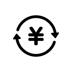 japanese yen exchange icon