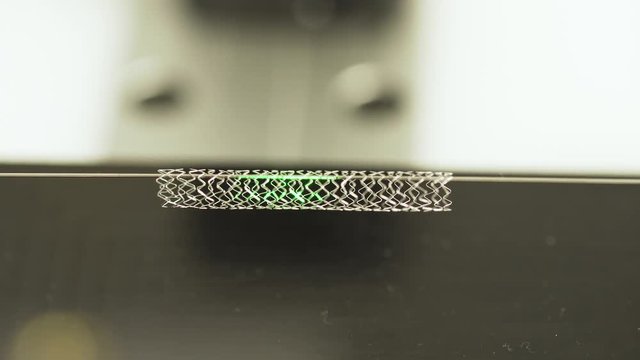 Coronary stent is a small mesh tube that s used to treat narrowed or weakened arteries in the body. Mesh metal nitinol self-expandable stent for endovascular surgery