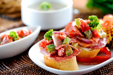 Salami sandwich