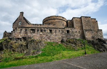 Fototapeta na wymiar An inner view of Edinburgh Castle