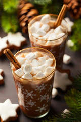 Hot chocolate with marshmallows