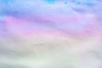 Abstract watercolor sky in sunrise time for background usage.