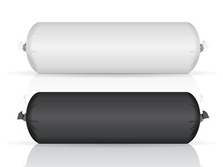 Packaging for sausage, pie or ice cream for your design and logo. It's easy to change colors. blank vector EPS 10 Mock Up