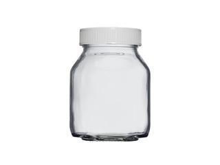 empty glass jar with lid