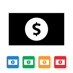 banknote, cash stack icon