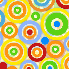 Colorful Circles Vector Background