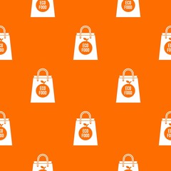Eco food bag pattern seamless