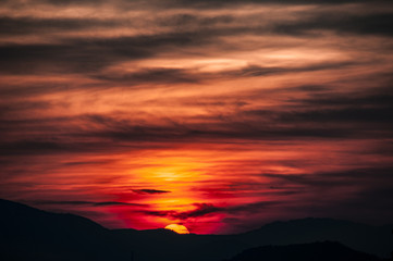 hillside sunset (tramonto collinare)