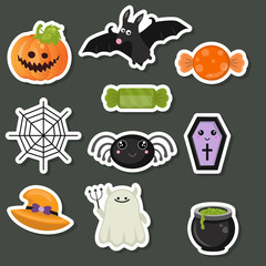Halloween symbols collection