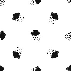 Obraz premium Cloud with hail pattern seamless black