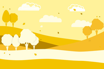 vector illustration of autumn nature