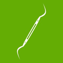 Dental instrument, probe icon green