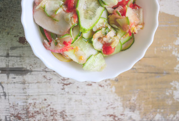 Salad of fresh vegetables