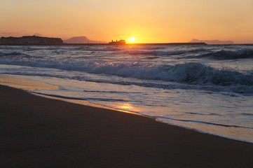 Sunset in Crete