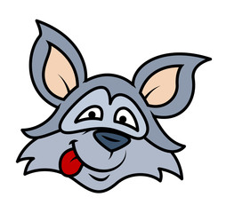 Cartoon Raccoon Teasing Face