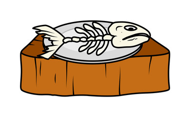 Dead Fish Cartoon Drawing