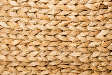 Texture and background: a brown wicker basket. Natural materials