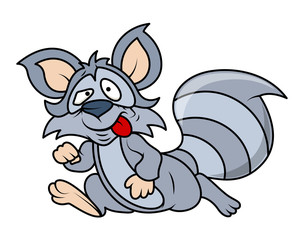 Naughty Cartoon Raccoon