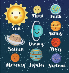 cute planet ,solar system