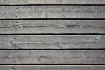 Fototapeta na wymiar Old gray Wooden board horizontal texture background