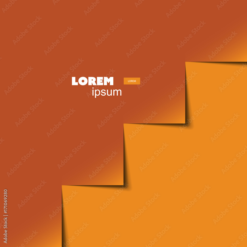 Poster abstract background vector - zigzag paper cuts