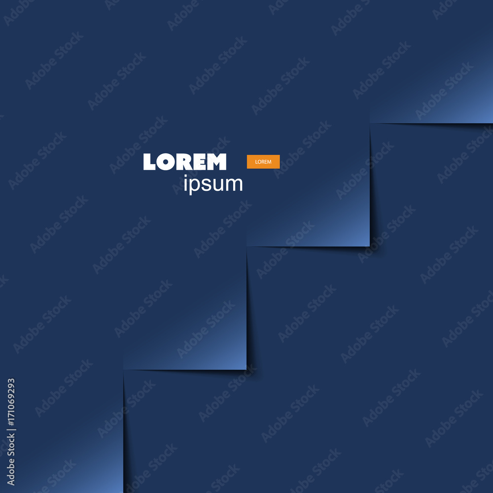 Poster abstract background vector - zigzag paper cuts