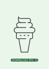 İce-cream icon, Vector