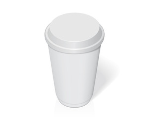 Plastic cup for your design and logo.