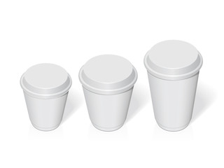 Plastic cup for your design and logo.