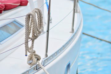 Obraz premium Sea trip on yacht.