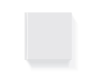 Book with a hardcover on a white background