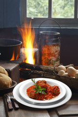 Bolognese Spaghetti with Meatballs