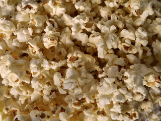 Close up of popcorn background
