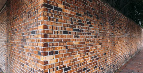Papier Peint photo autocollant Mur de briques Mur de briques rouges
