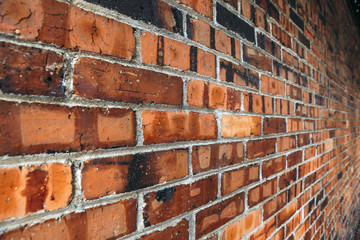 Red brick wall