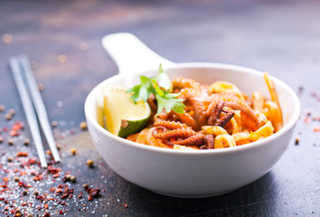 spaghetty with shrimps